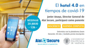 AlaiSecure - Noticias: Webinar "El hotel 4.0 en tiempos de Covid-19"